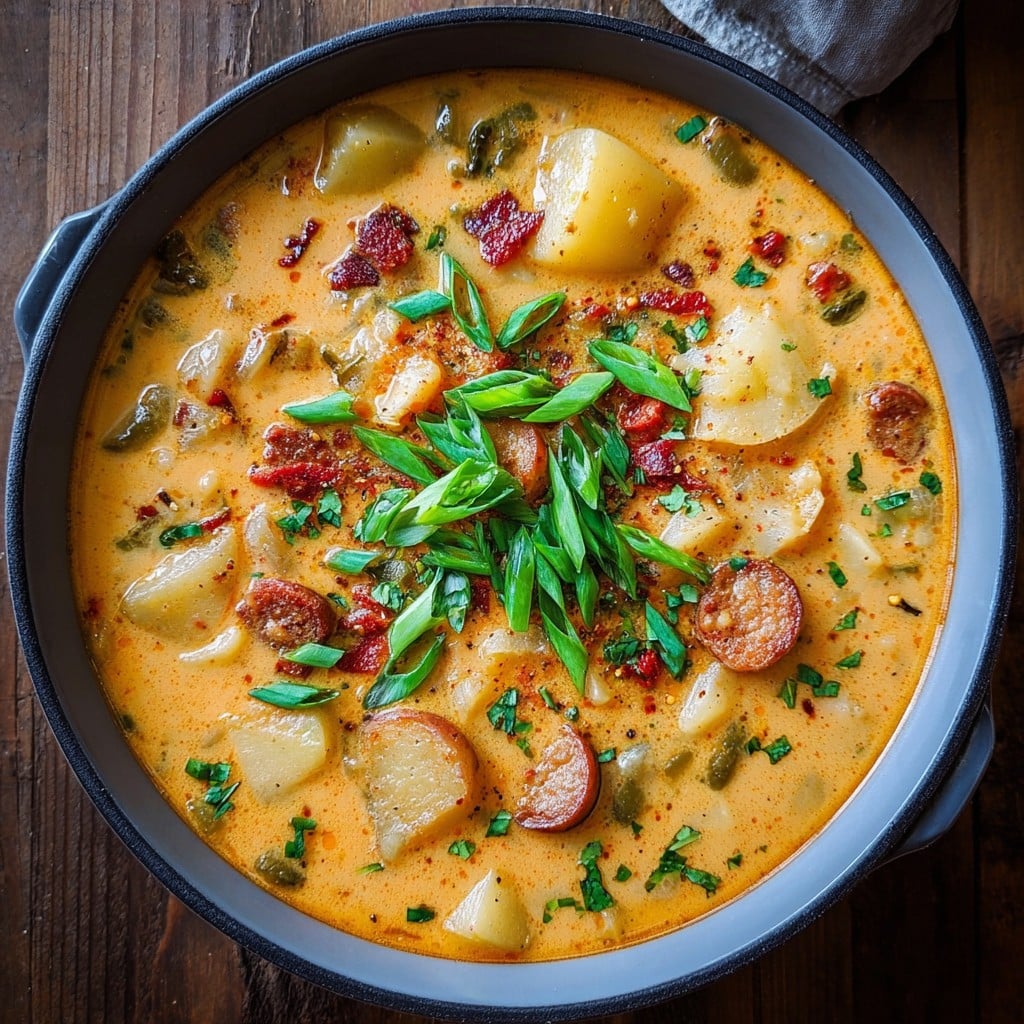 Spicy Southern Comfort Cajun Potato Soup