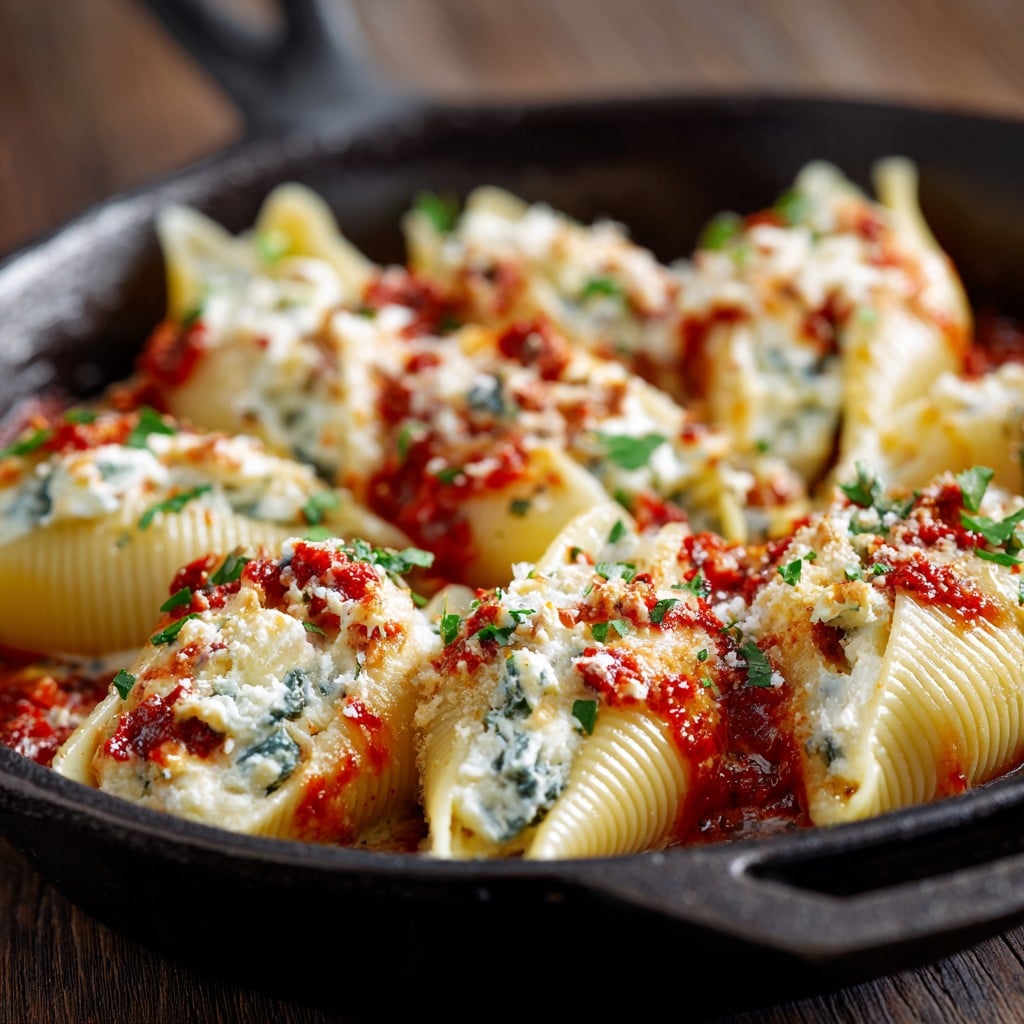 Sun-Dried Tomato and Ricotta Stuffed Shells
