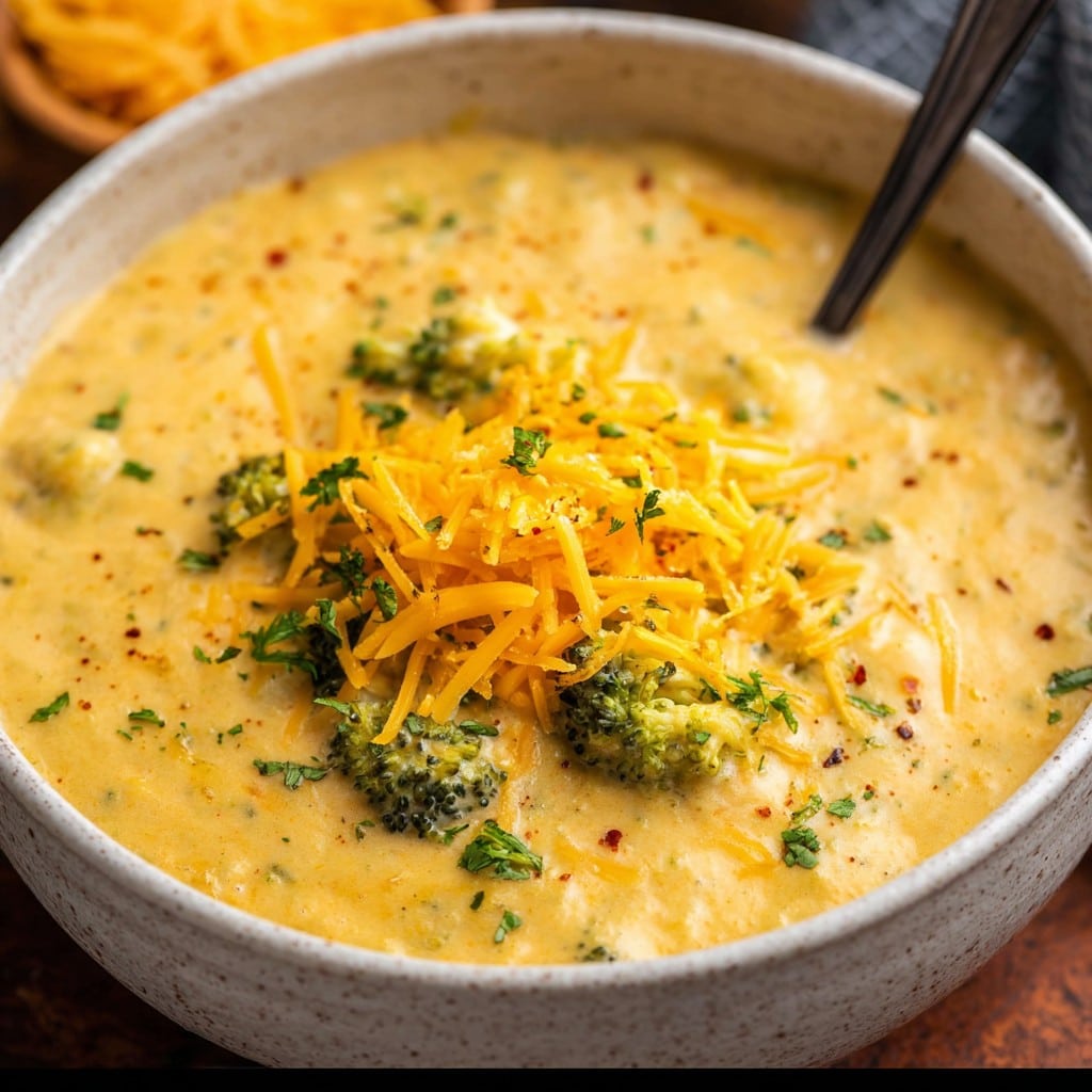 Vegan Broccoli Cheddar Soup