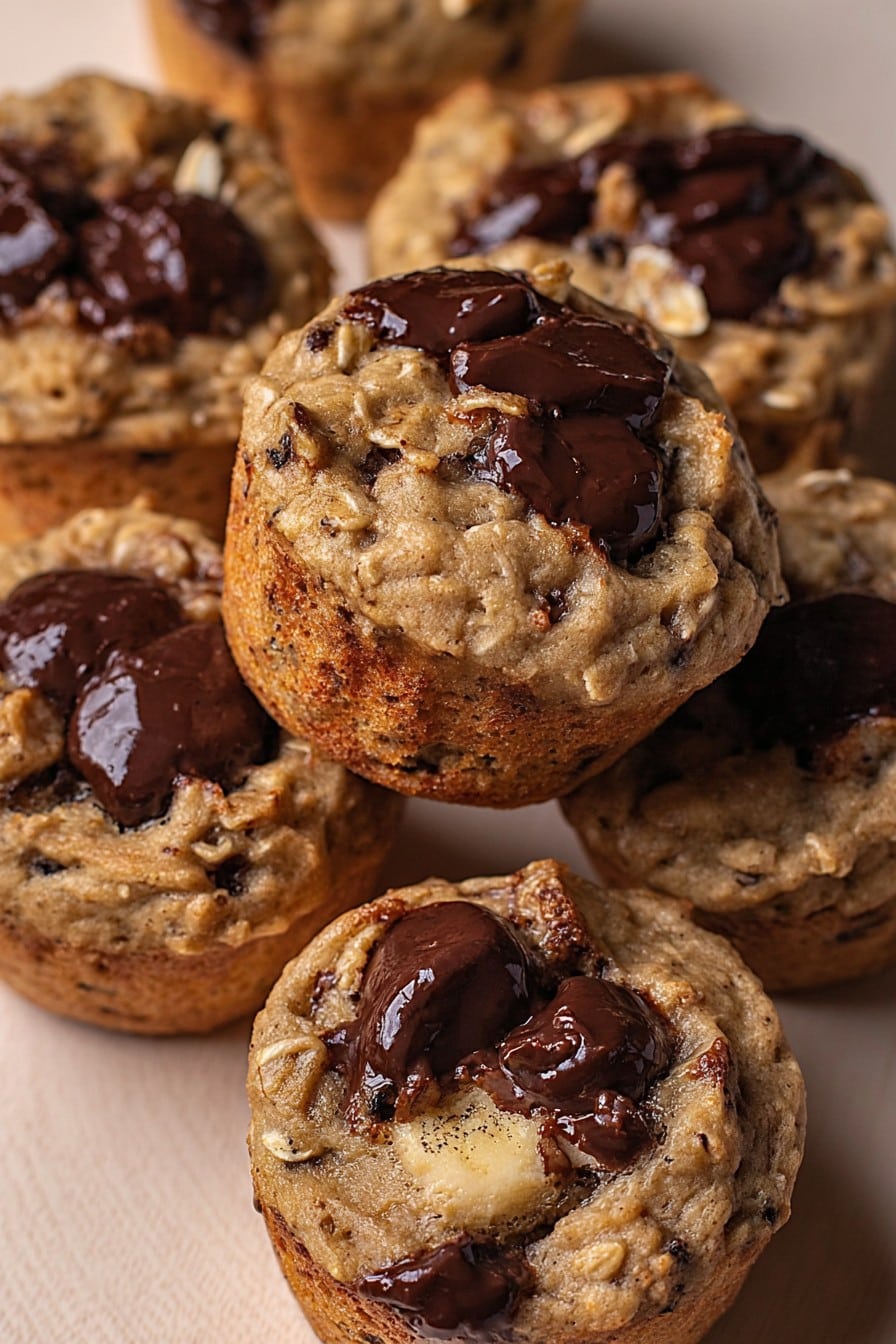 3 Ingredient Banana Oatmeal Muffins