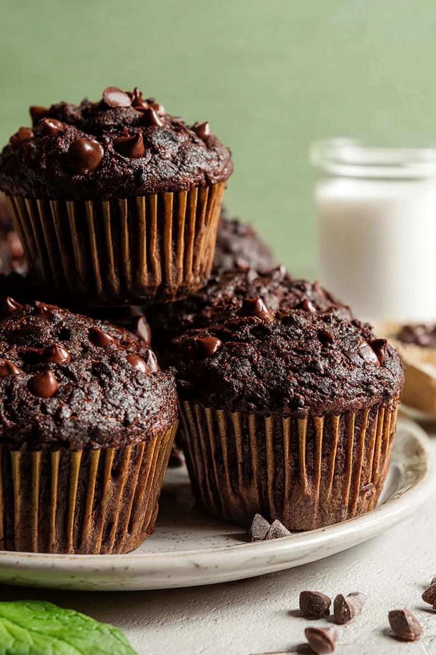 Double Chocolate Veggie Muffins