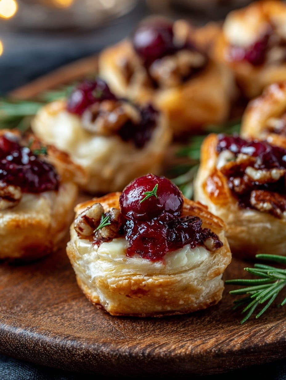Baked Cranberry Brie Bites - From My Grandma Christmas Appetizers
