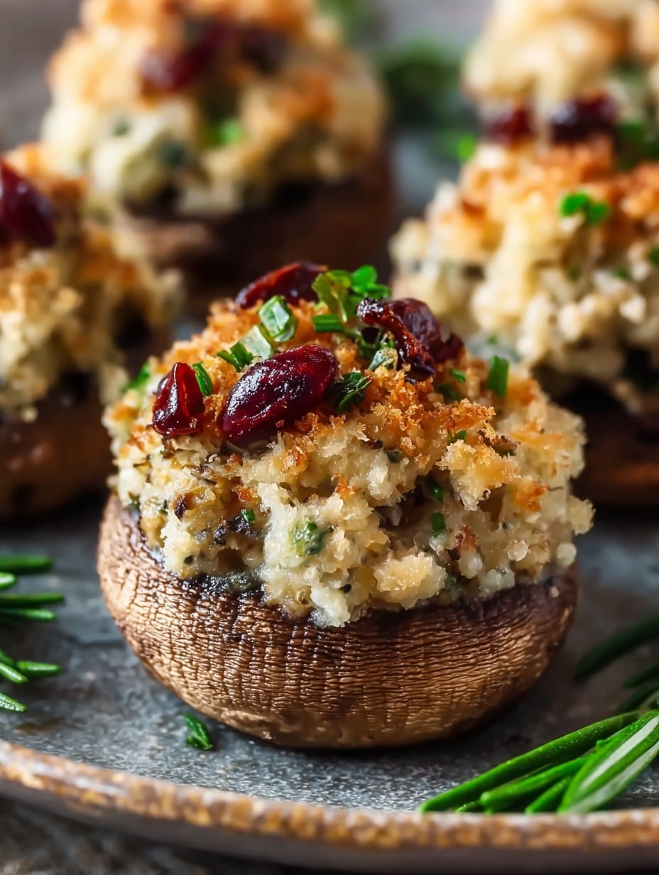 Best Christmas Stuffed Mushrooms