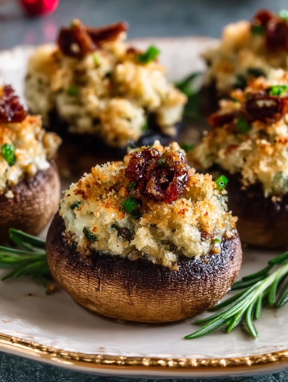 Best Christmas Stuffed Mushrooms