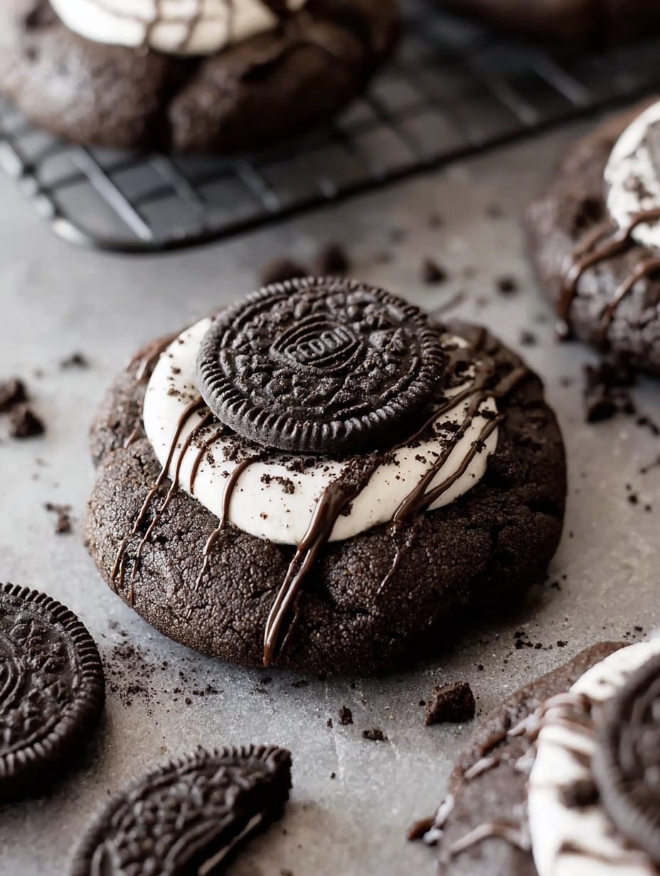 Chocolate Oreo Crumbl Cookie