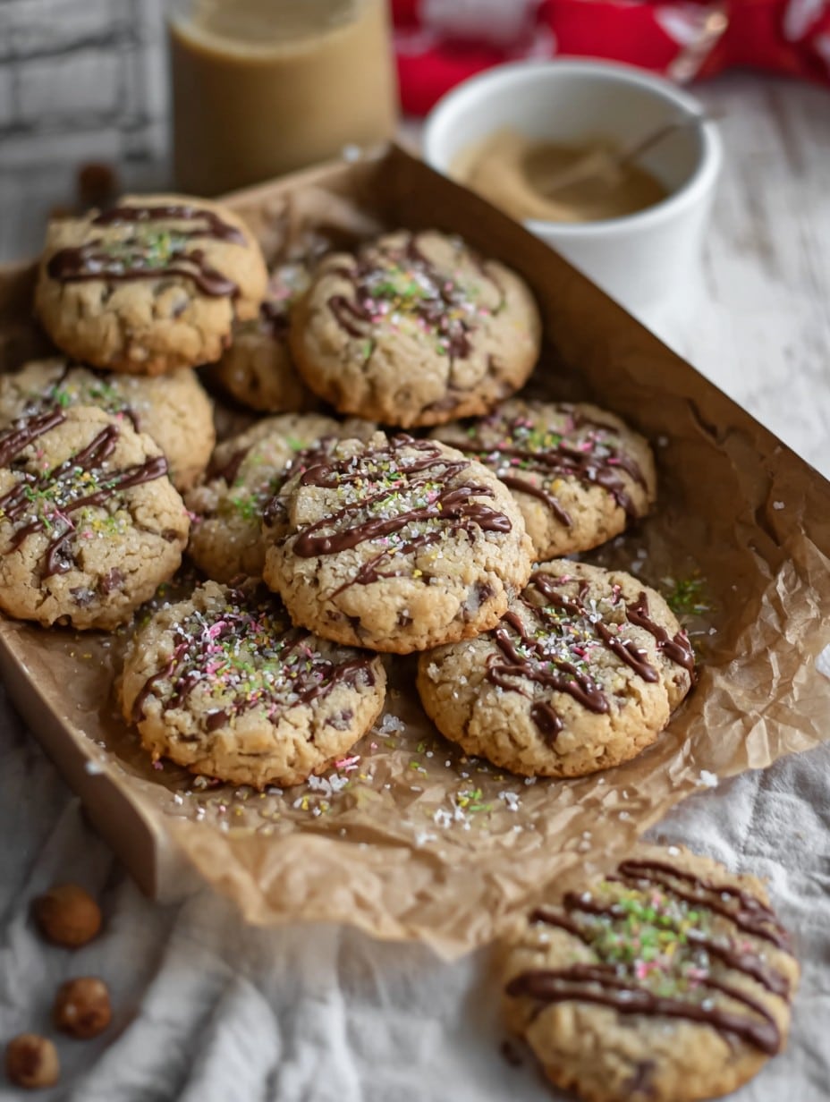 Christmas Hazelnut Sea Salt Cookies