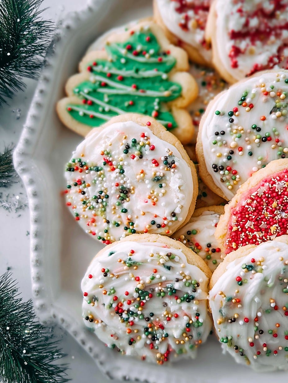 Christmas Sugar Crumbl Cookies