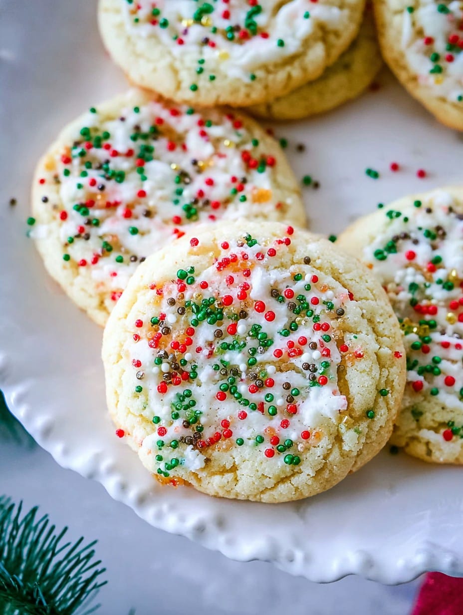 Christmas Sugar Crumbl Cookies