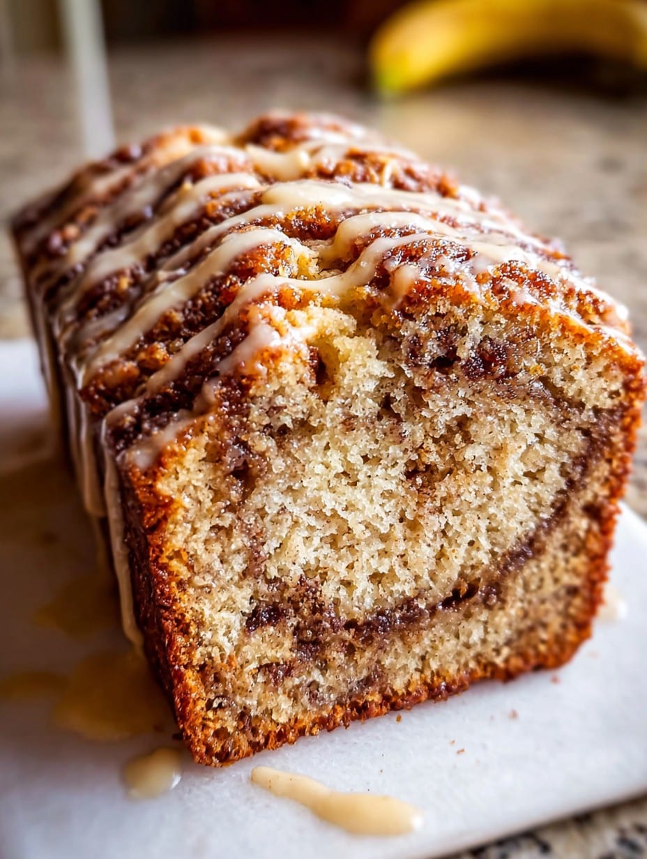 Cinnamon Roll Banana Bread