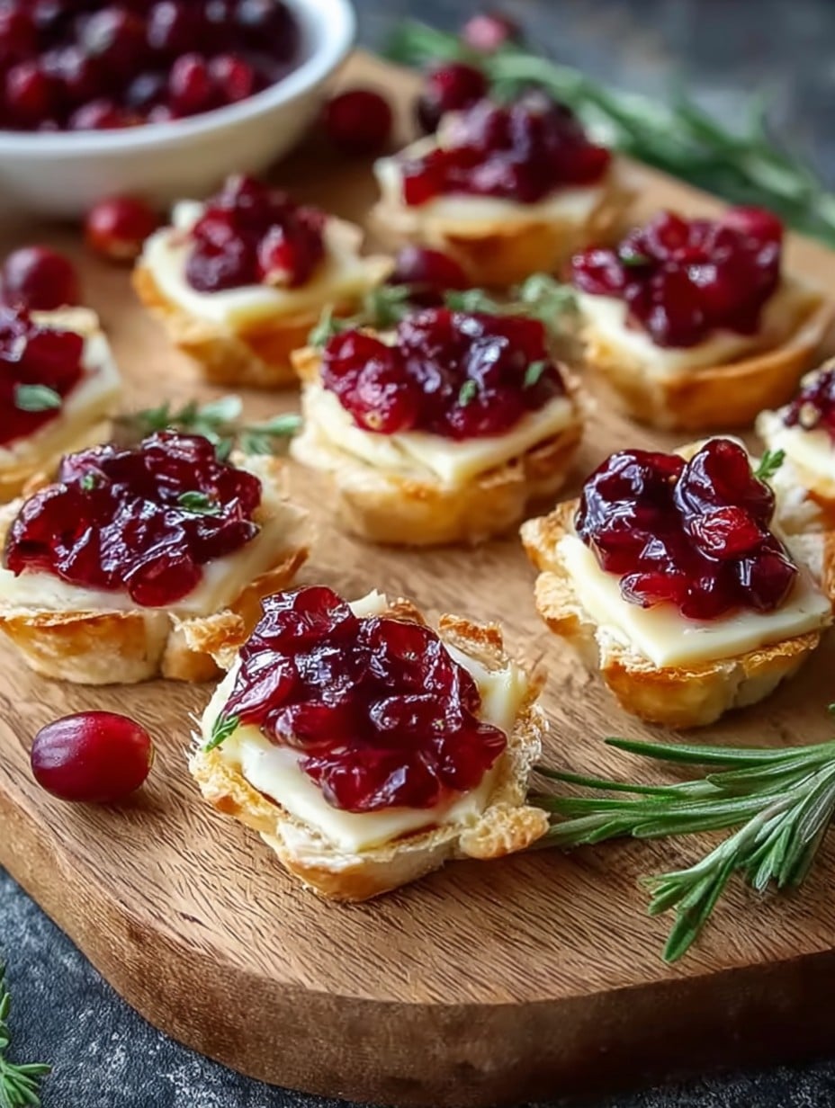 Cranberry Brie Bites Best Christmas Appetizers