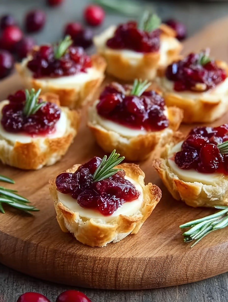 Cranberry Brie Bites Best  Christmas Appetizers
