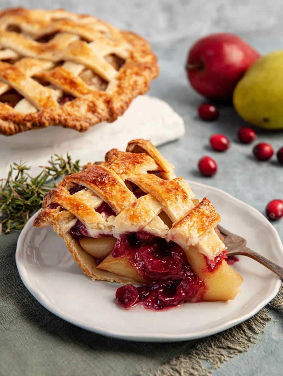 Cranberry Pear Pie
