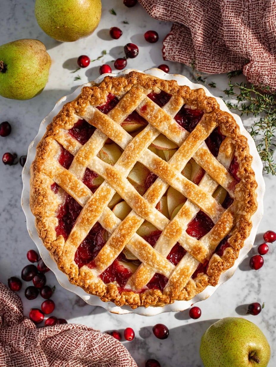 Cranberry Pear Pie