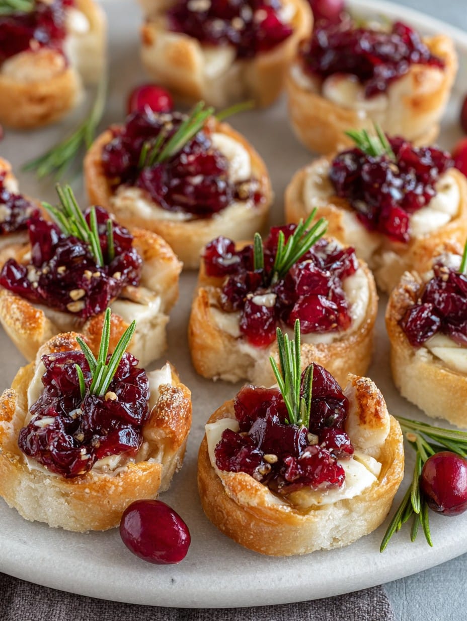 Cranberry Brie Bites