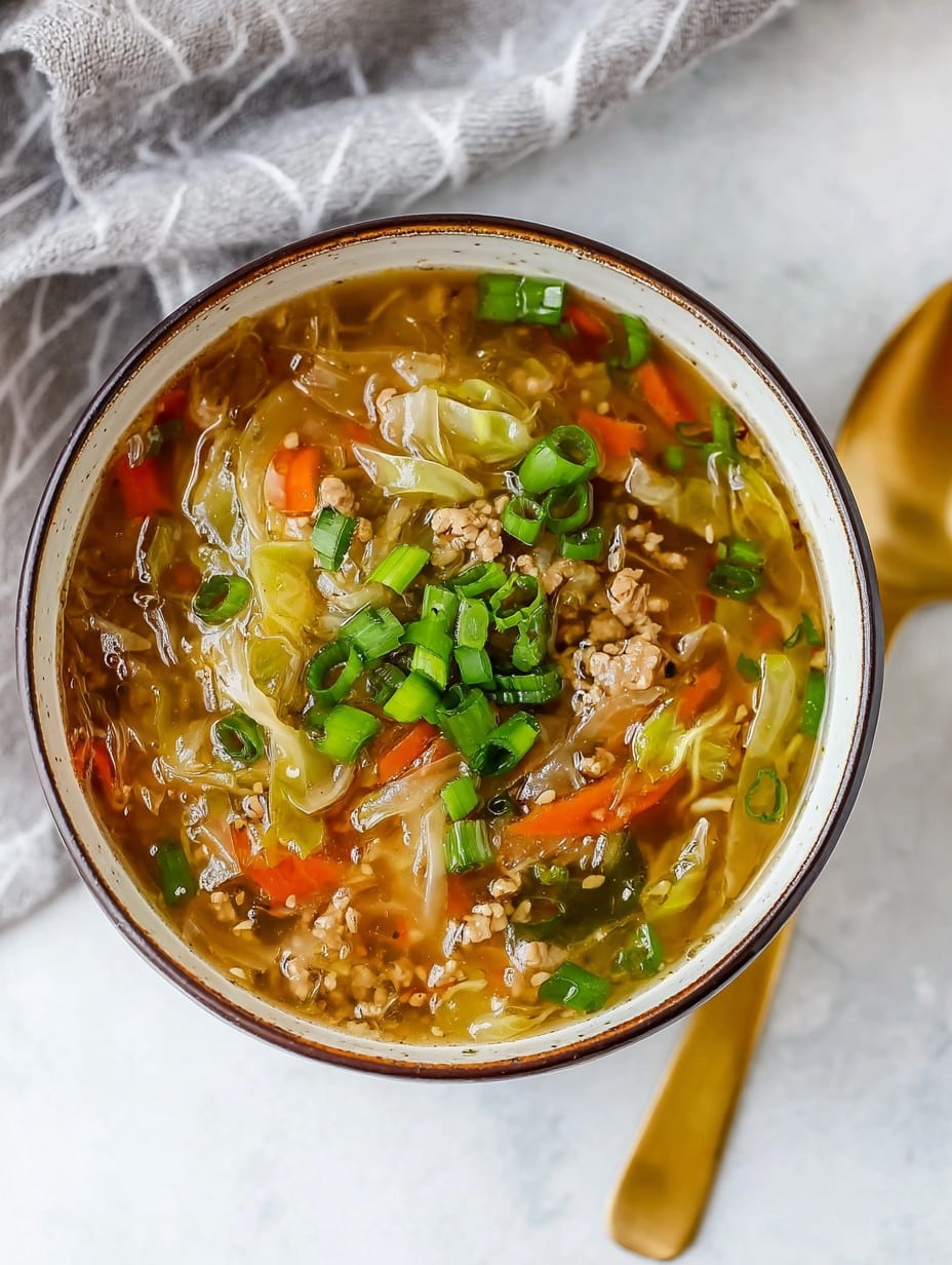 Easy Egg Roll Soup (gluten free)