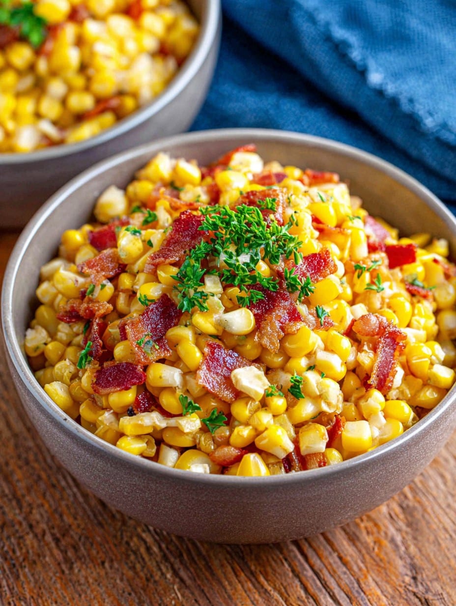 Fresh Corn and Bacon Side Dish