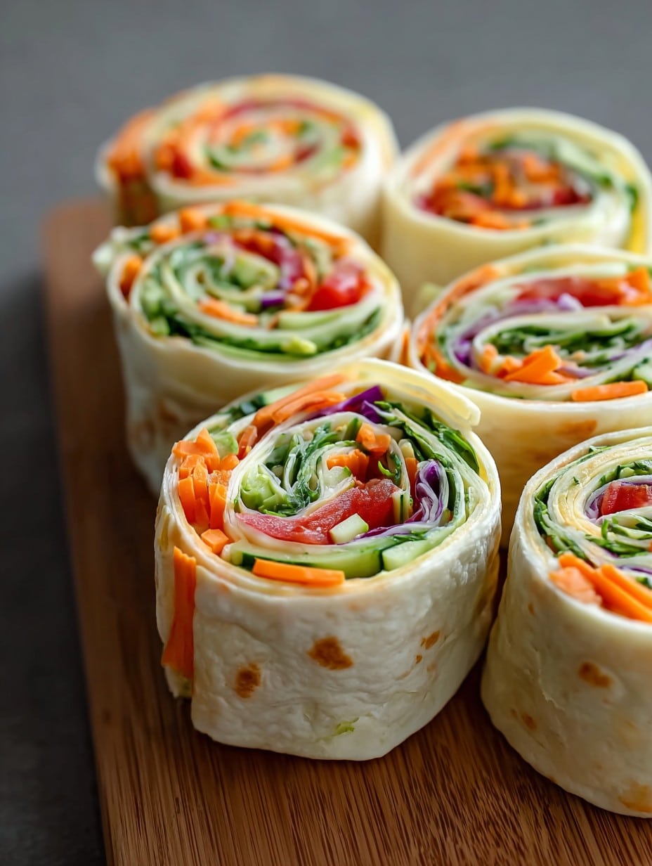 Fresh Vegetable Tortilla Roll Ups
