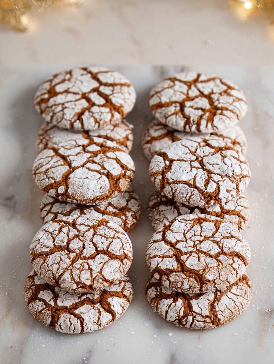 Gingerbread Crinkle Cookies