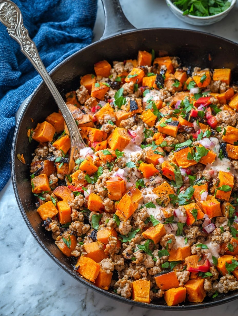 Ground Turkey Sweet Potato Skillet