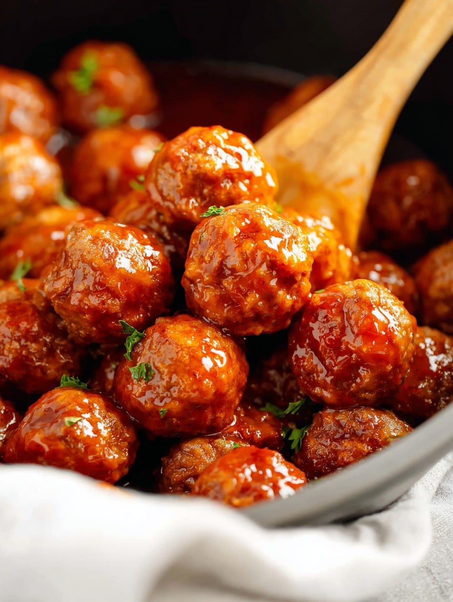 Honey Buffalo Crockpot Meatballs