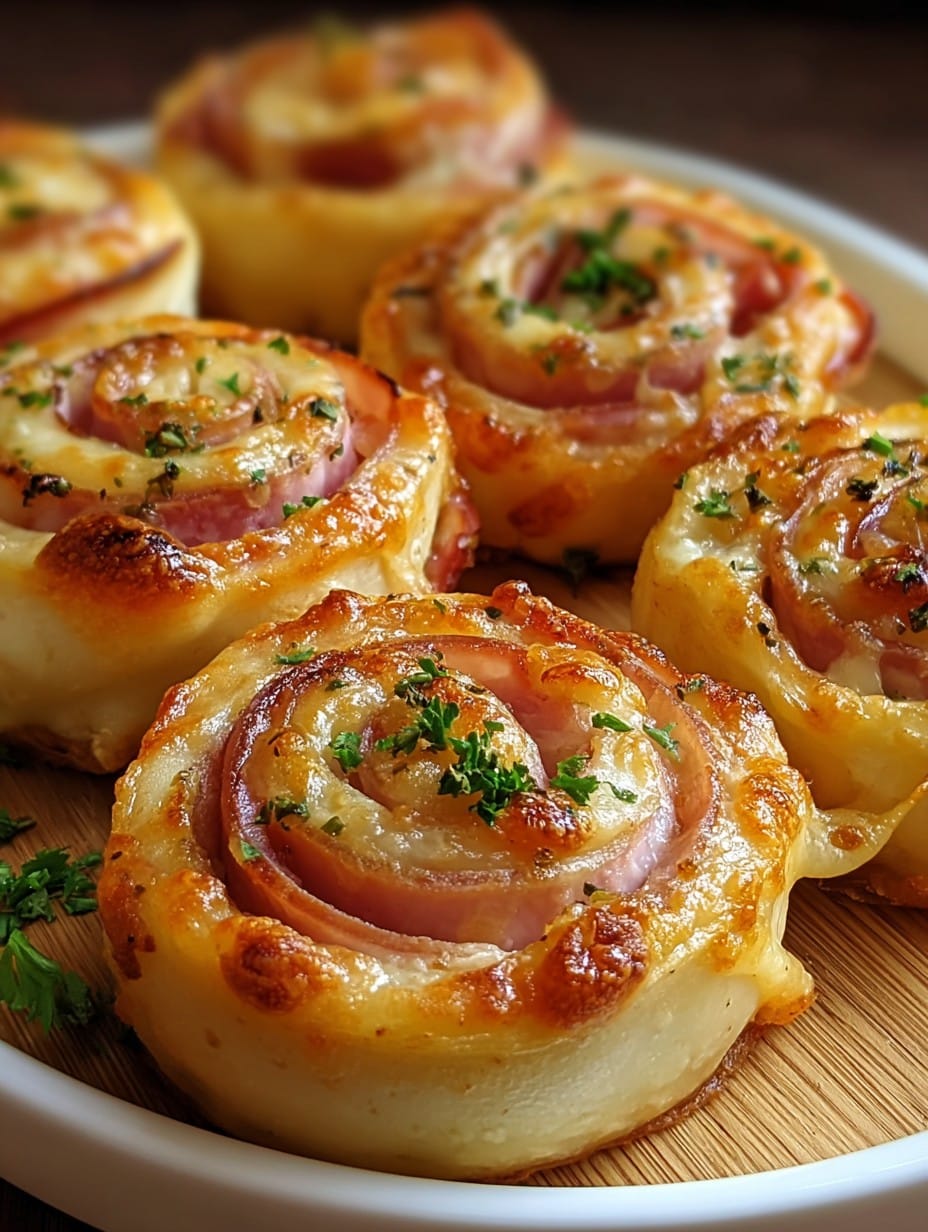Hot Ham and Cheese Pinwheels