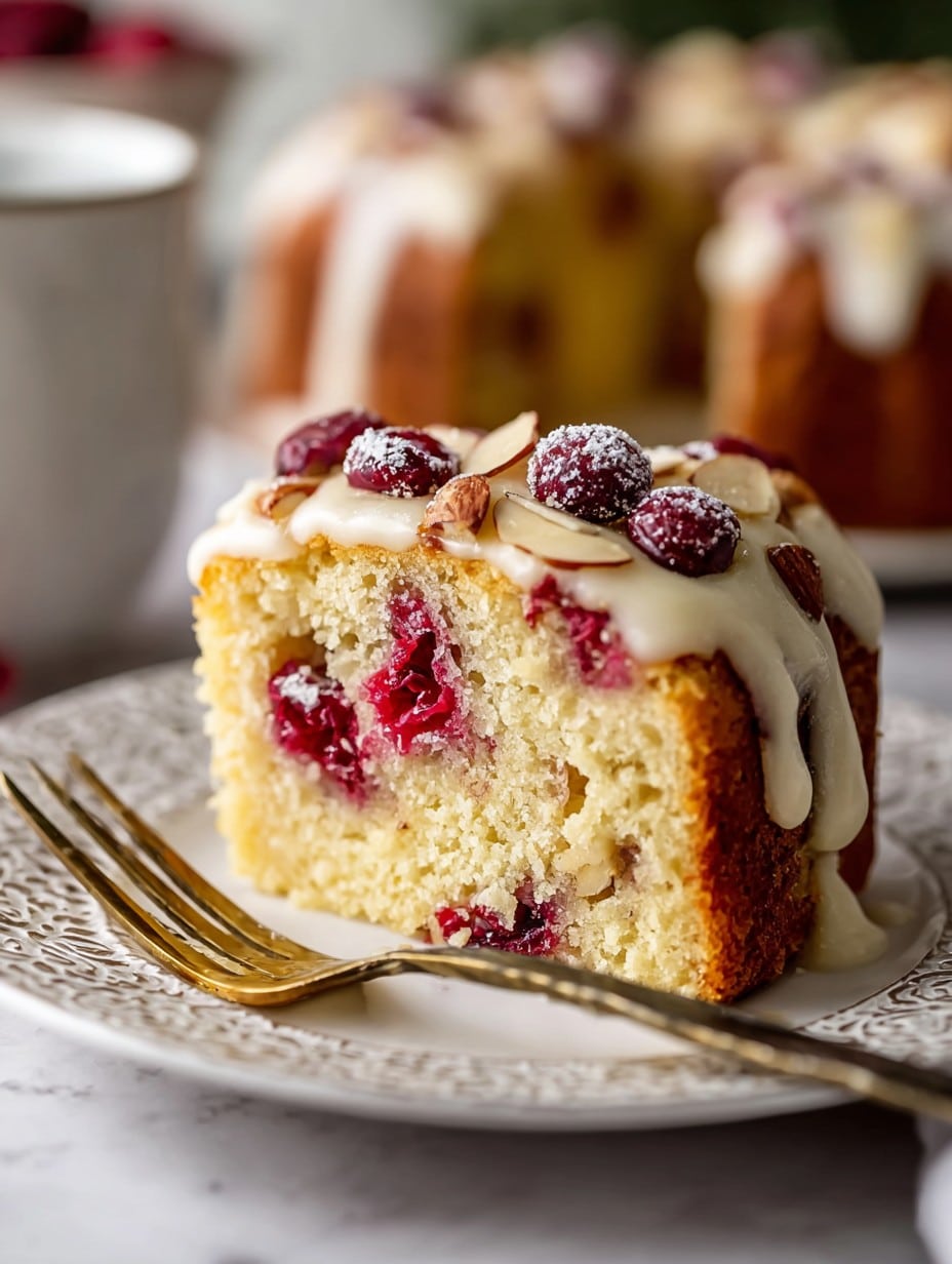 Irresistible Almond Cranberry Cake
