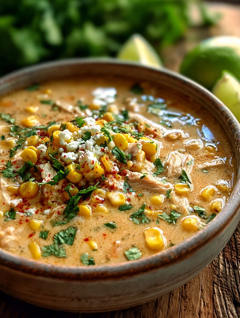 Mexican Street Corn White Chicken Chili Recipe