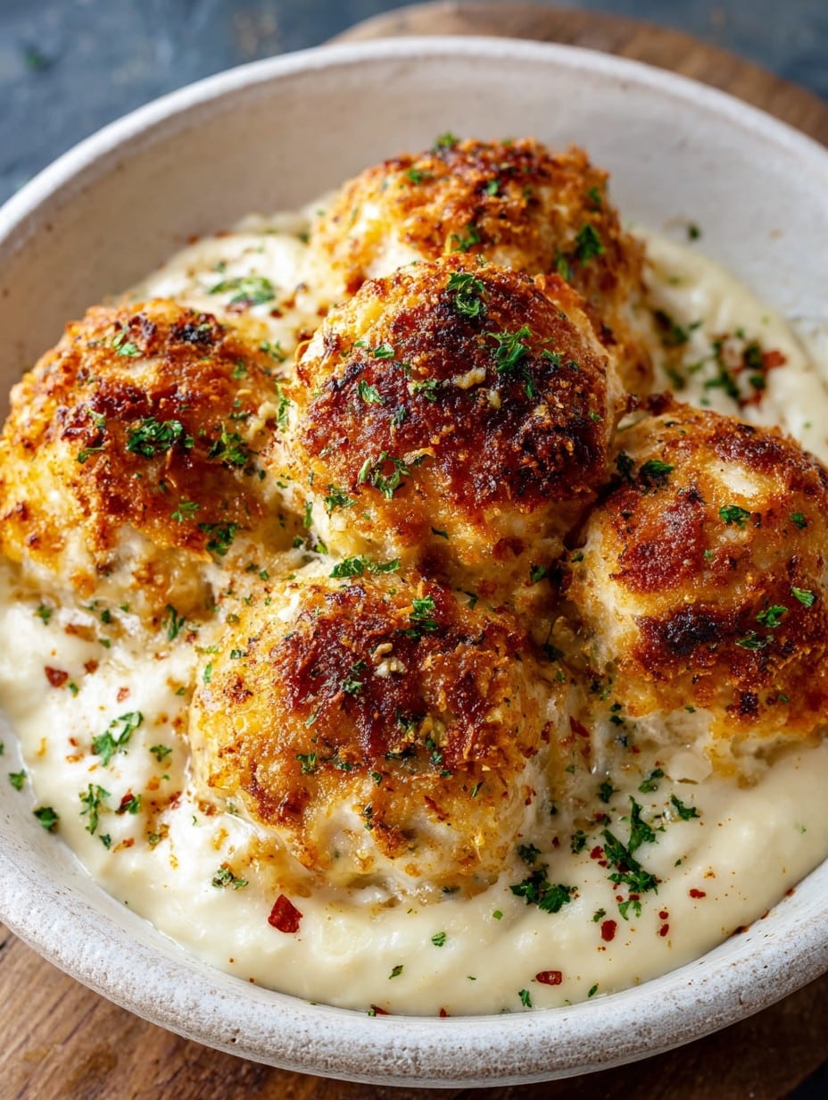 Parmesan Cloud Chicken Bombs
