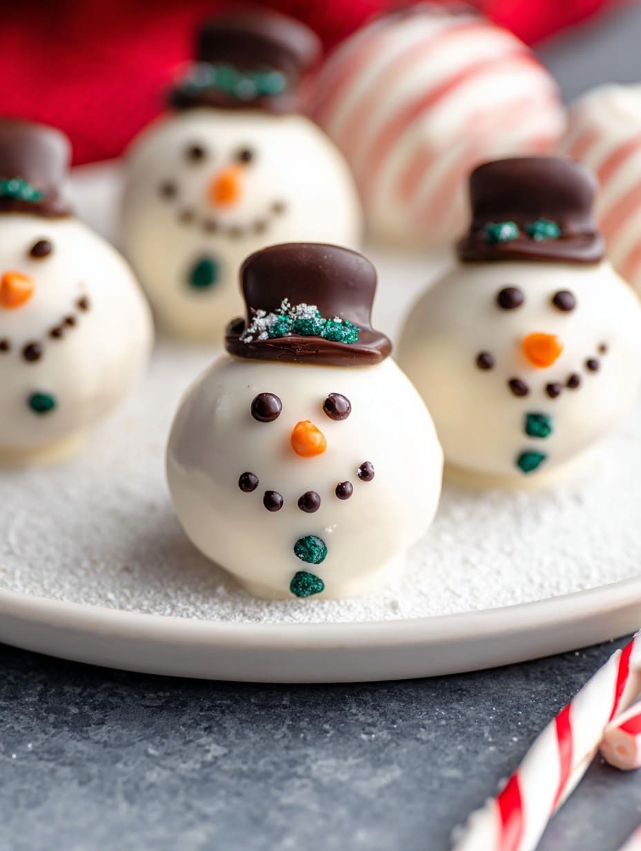 Snowman Oreo Balls