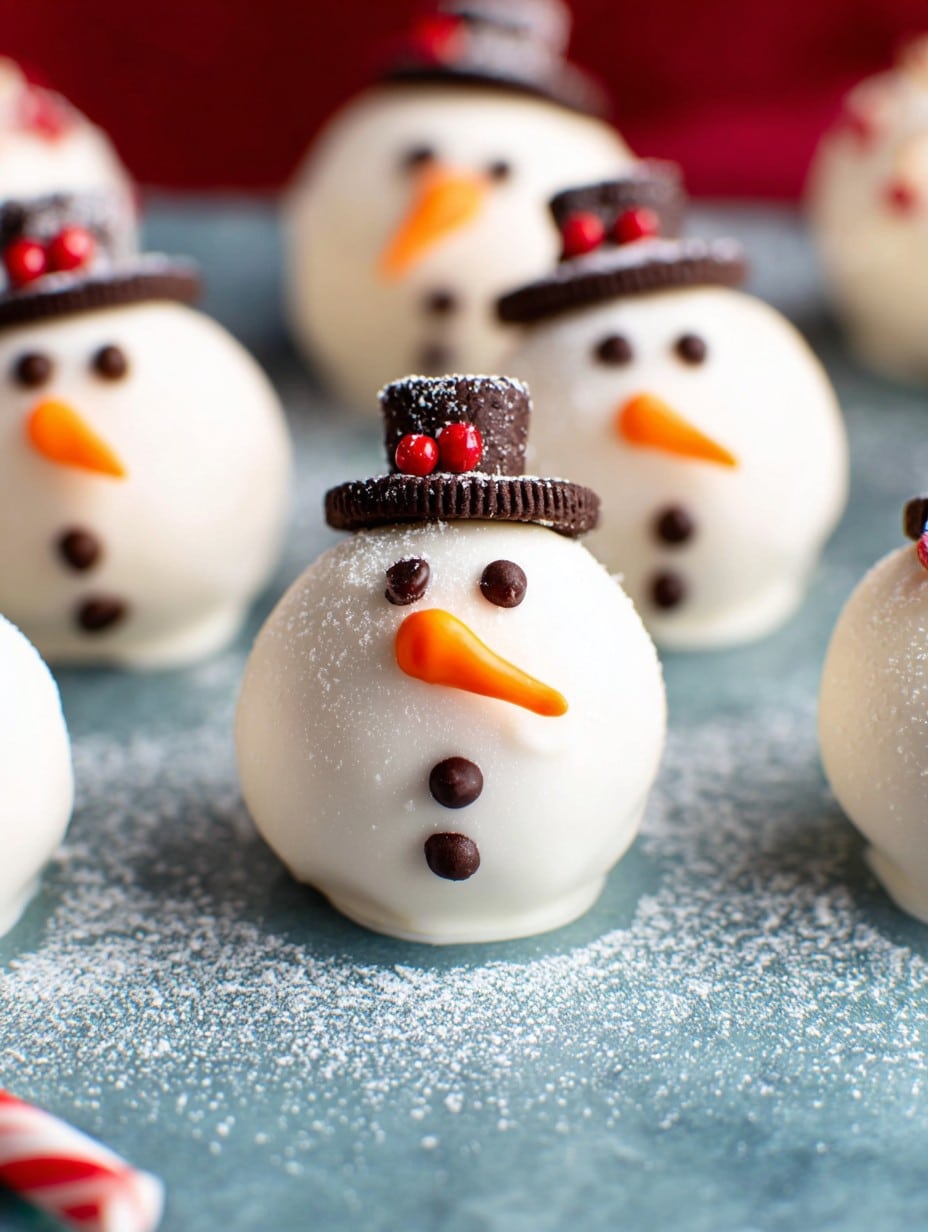Snowman Oreo Balls