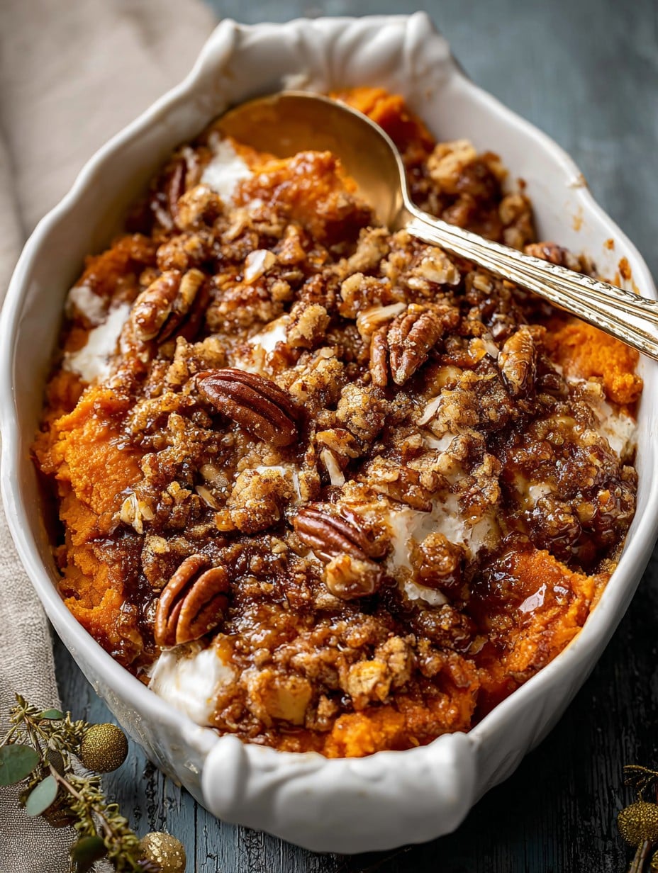Southern Maple Sweet Potato Casserole