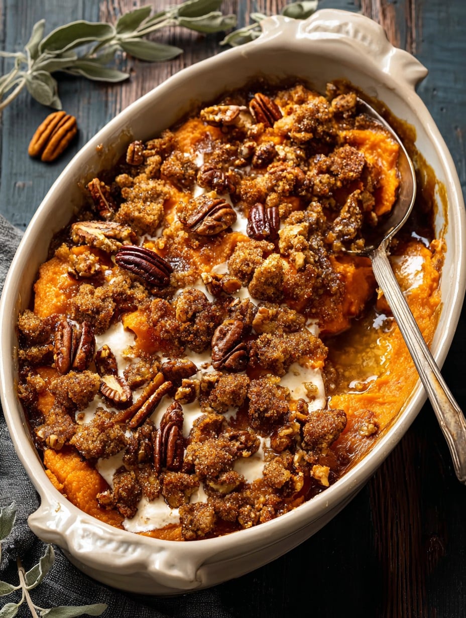 Southern Maple Sweet Potato Casserole