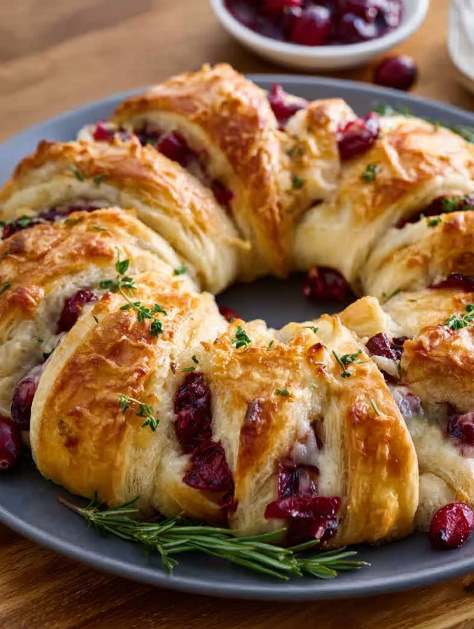 Turkey Cranberry Crescent Ring Recipe