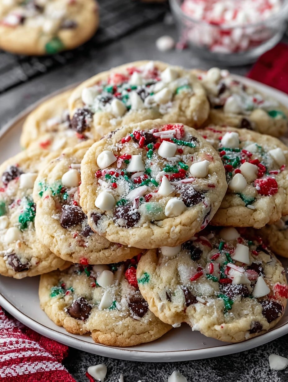 Winter Wonderland Chocolate Chip Christmas Cookies