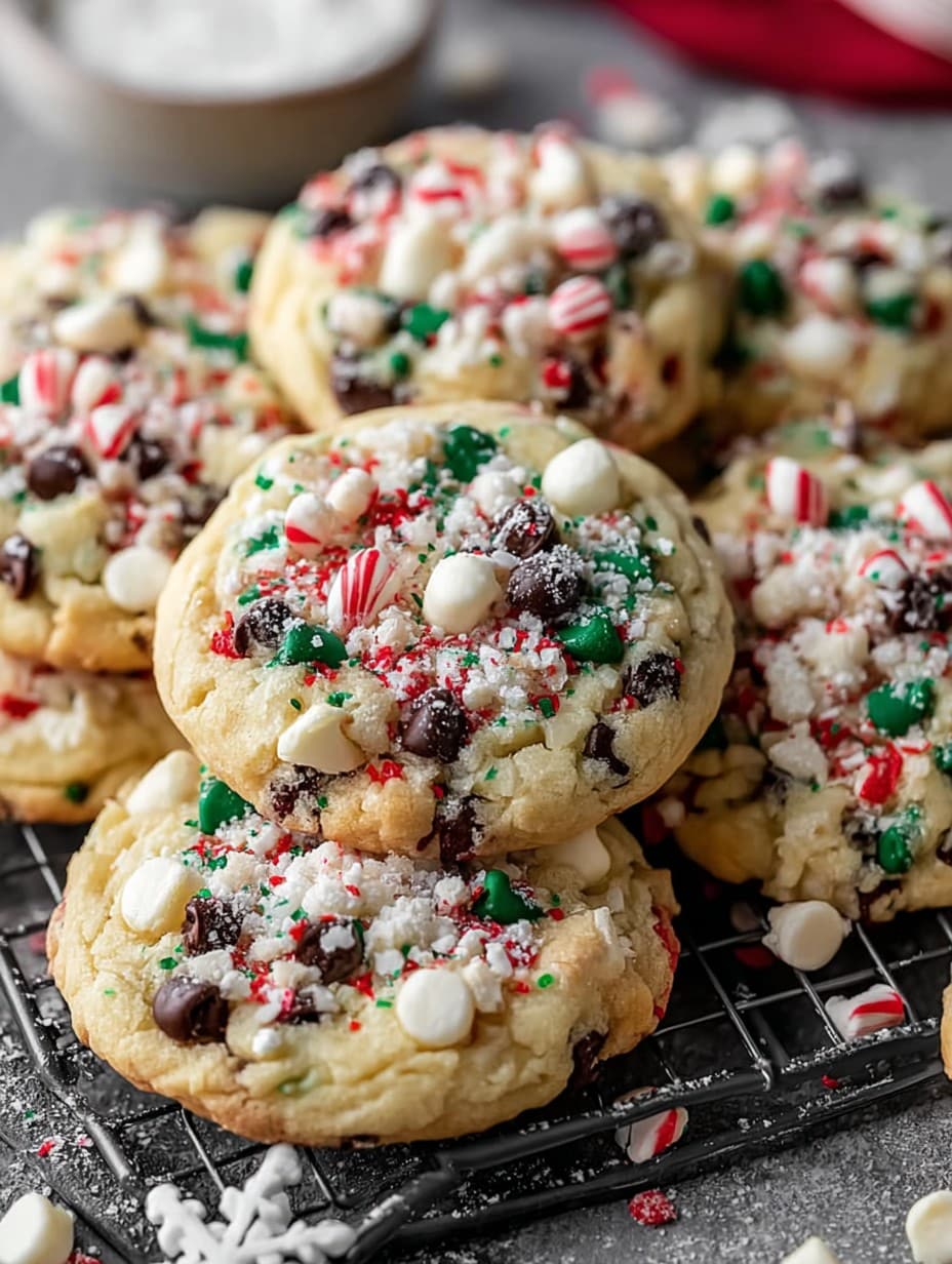 Winter Wonderland Chocolate Chip Christmas Cookies