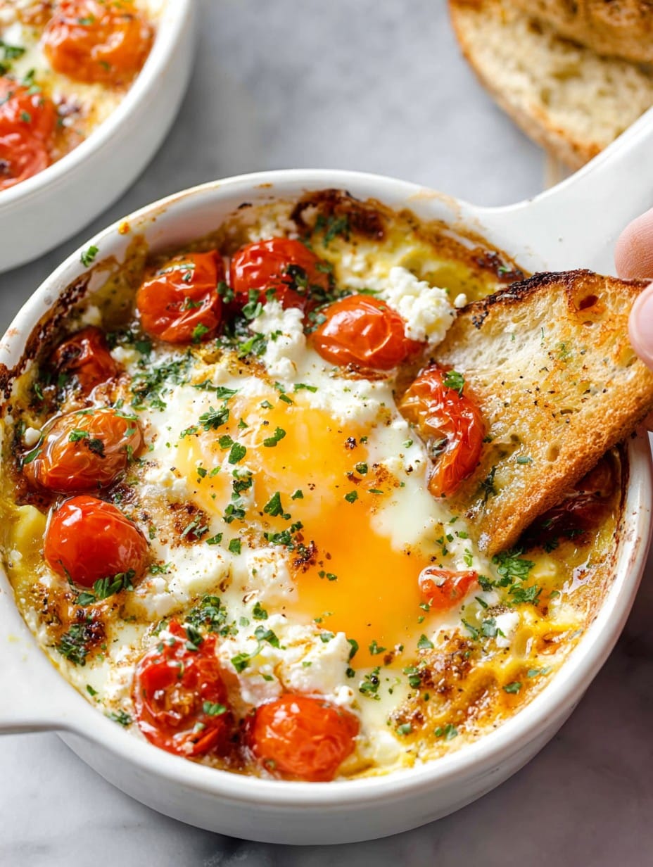 Baked Feta Eggs Recipe