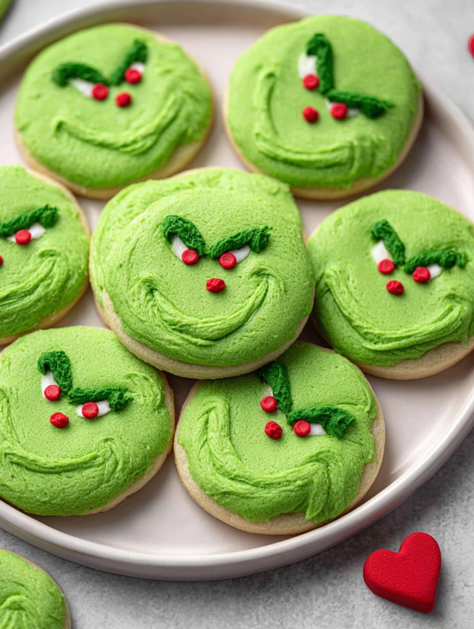 Christmas Grinch Sugar Cookies
