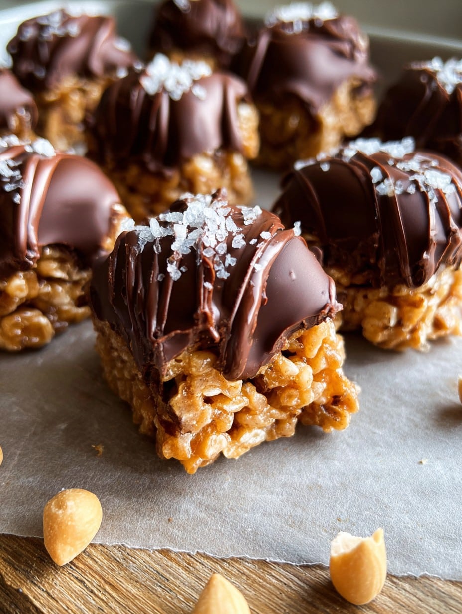 Crispy Chocolate Peanut Butter Treats