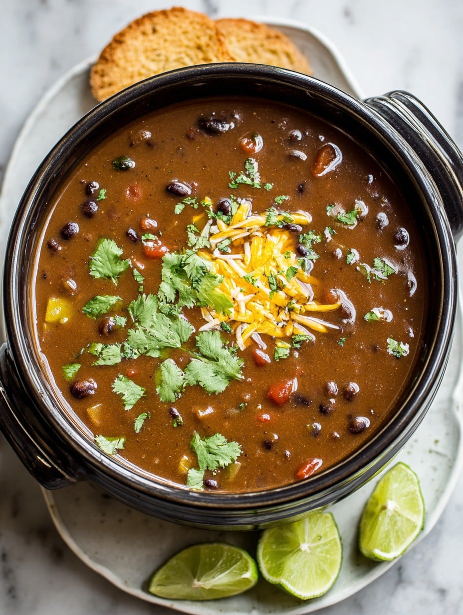 Crockpot Black Bean Soup