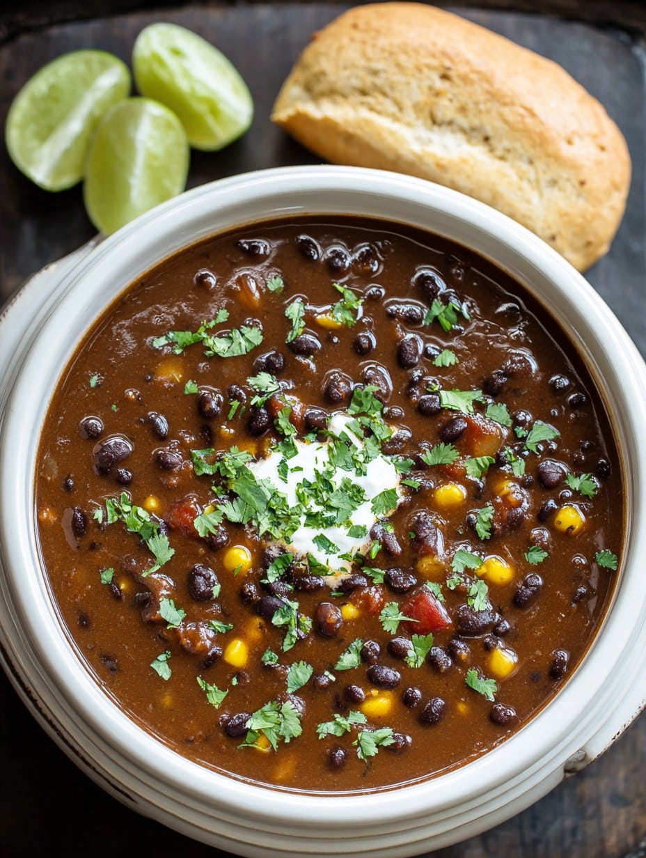 Crockpot Black Bean Soup