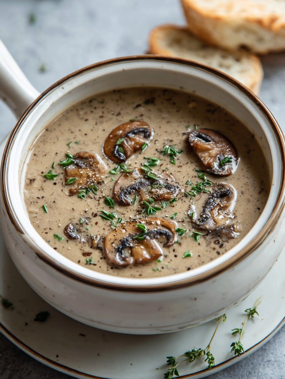 Crockpot Mushroom Soup