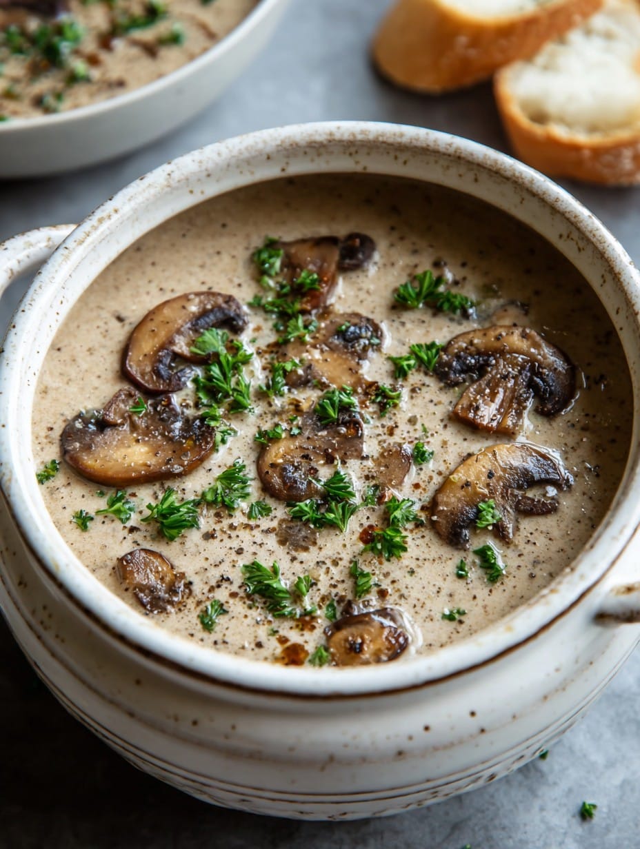 Crockpot Mushroom Soup
