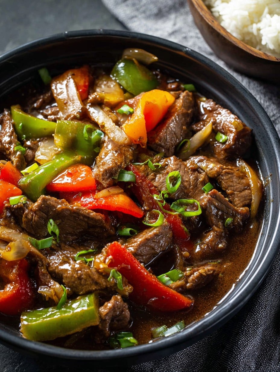 Crockpot Pepper Steak