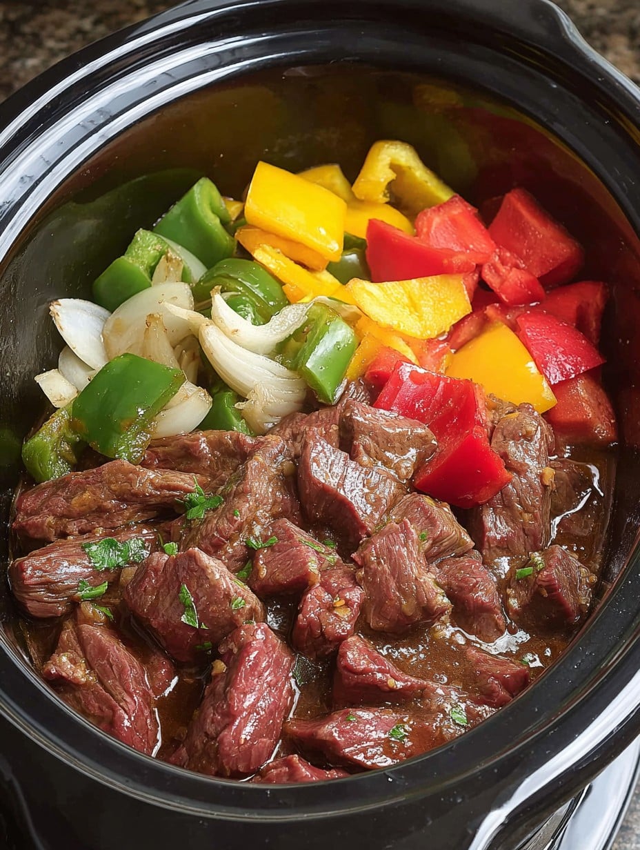 Crockpot Pepper Steak