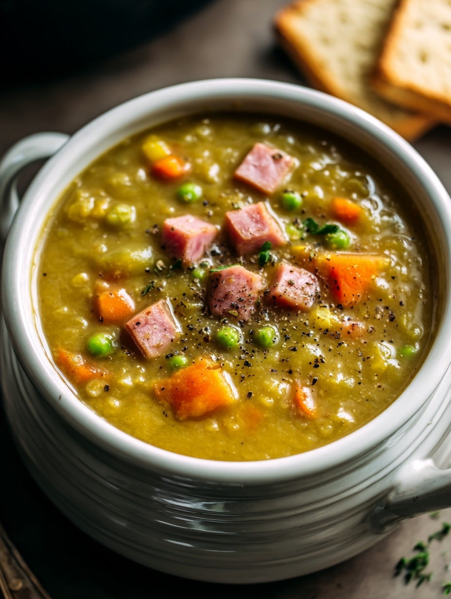 Crockpot Split Pea & Ham Soup