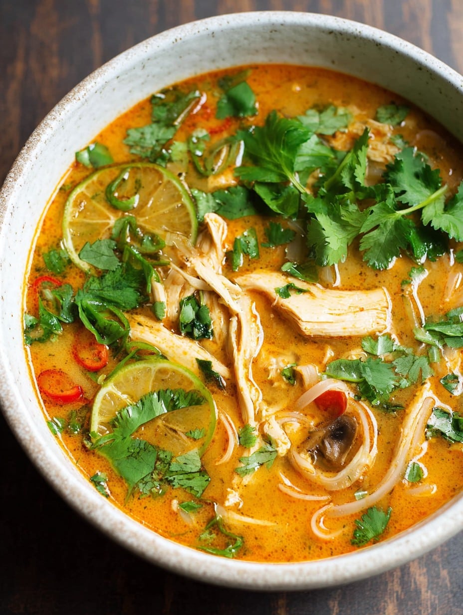 Easy Thai Chicken Curry Soup
