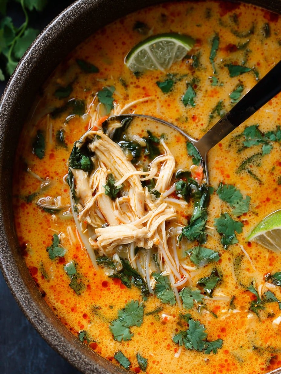 Easy Thai Chicken Curry Soup
