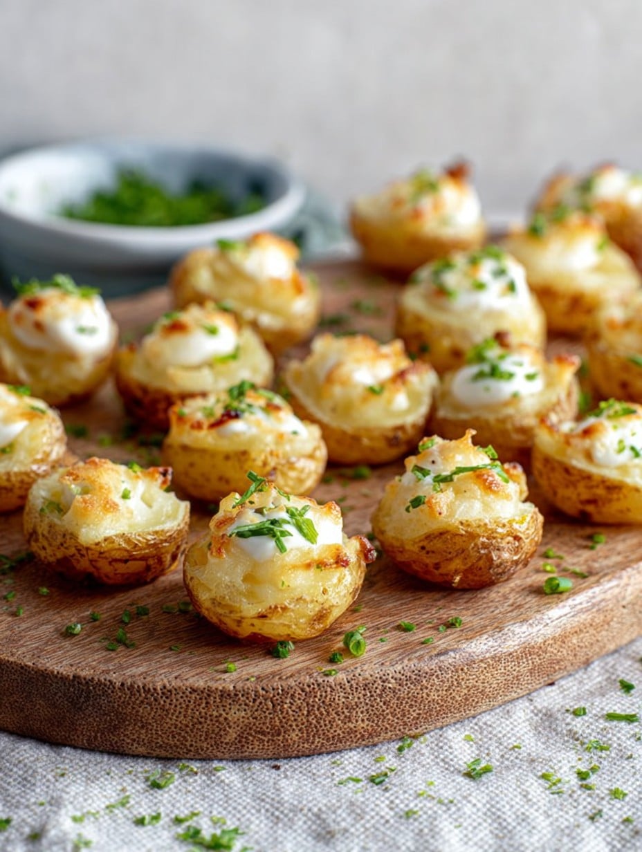 Mini Baked Potatoes Easy New Year Appetizer