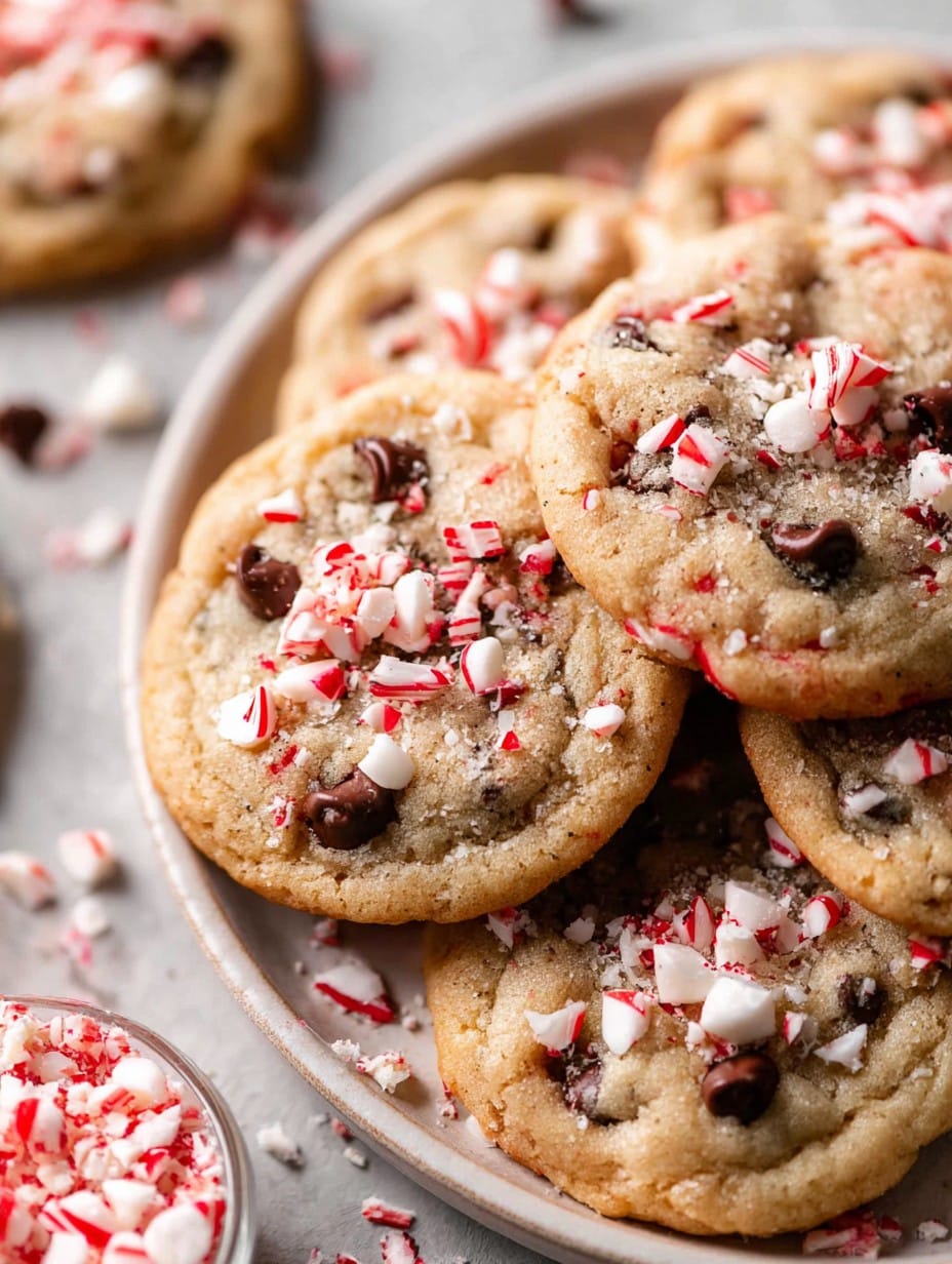 Peppermint Chocolate Chip Christmas Cookies Recipe