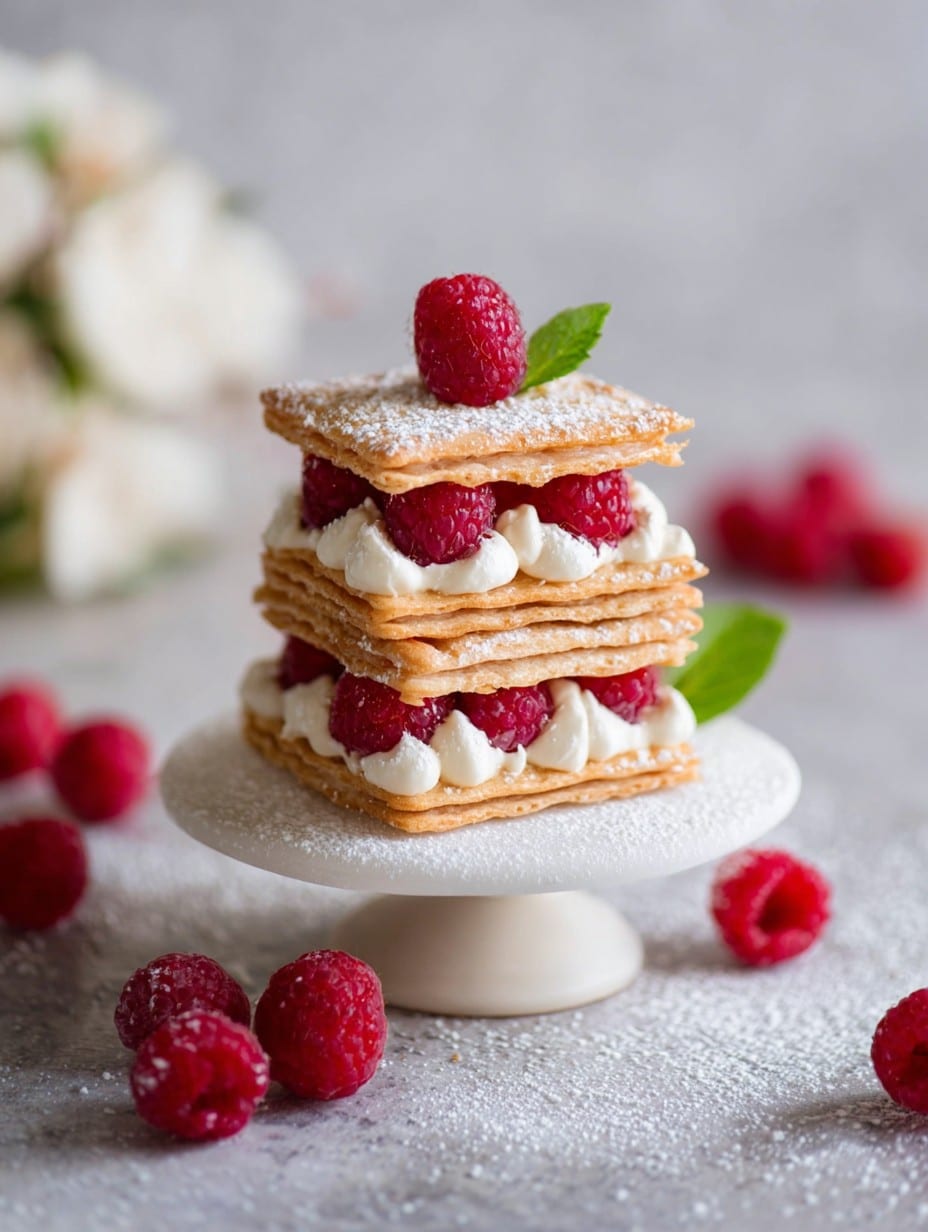 Raspberry Mille-Feuille Cookies